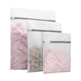 thumbnail image 3 of Home Textile Storage,3Pack Laundry Mesh Bags Delicates Wash Bags For Lingerie Stockings Simple Laundry Honeycomb Mesh Bag Thickened Polyester Gray Zipper Mesh Bag Set (1 Large 1 Medium 1 Small), 3 of 4