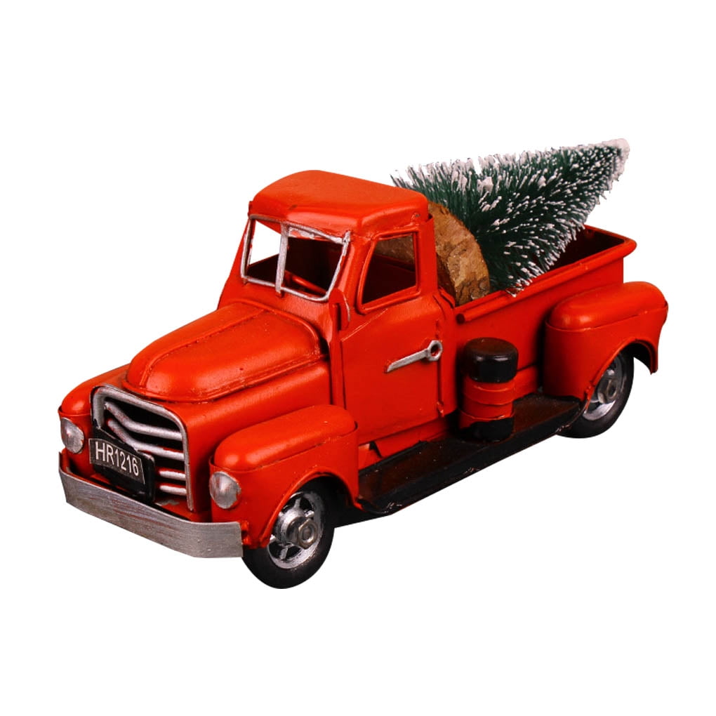 Vintage Fire Chief Firefighter Car Truck Clockwork Model Toys Children Gifts 