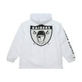 thumbnail image 5 of Men's Mitchell & Ness  White Oakland Raiders Vintage Logo Coaches Full-Snap Hoodie Jacket, 5 of 7