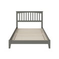 thumbnail image 6 of AFI Mission Full Low Profile Wood Platform Bed Frame with Slatted Headboard, Grey, 6 of 9