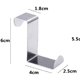 thumbnail image 2 of 6 ganchos de puerta de acero inoxidable, reversibles para puerta estándar y armario, hasta 5 kg ER, 2 of 5