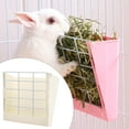 thumbnail image 3 of Rabbit Hay Feeder Food Dispenser Cage Hay Dispenser Easy to Install and Use Less Wasted ,Keep Hay, Alfalfa Hay Holder - White, 3 of 8