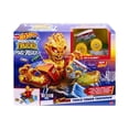 thumbnail image 4 of Pista de Juguete Hot Wheels Monster Trucks Arena Energía de Demolición Apaga el Fuego, 4 of 4