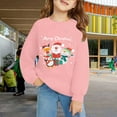 thumbnail image 2 of HIPYLO Funny Christmas Tshirts Toddler Girl Christmas Sweatshirt Hawaiian Christmas Shirt White Tshirt Toddler Tops Girls Sweatshirt Size 10-12 2t, Pink 3-4 Years, 2 of 7