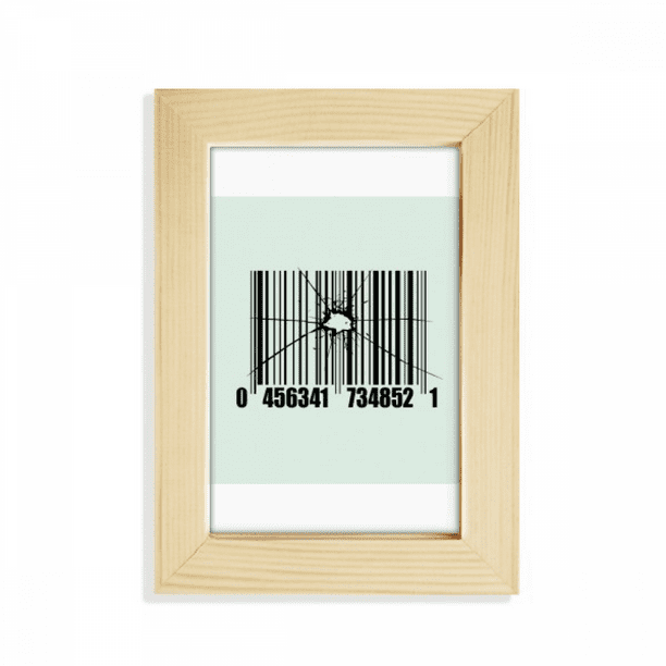 Bar Code Effect Fracture Art Deco Fashion Desktop Display Photo Frame