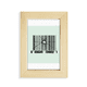 thumbnail image 1 of Código de barras Escritorio de madera Arte Pintura 5x7 pies Marco de foto, 1 of 4