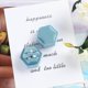 thumbnail image 3 of Velvet Jewelry Ring Box,Hexagon Premium Gorgeous Vintage Double Ring Gift Box with Detachable Lid for Proposal Engagement Wedding Ceremony(Sky Blue), 3 of 4