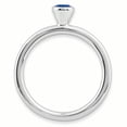 thumbnail image 2 of Sterling Silver Stackable Expressions High 4mm Round Cr. Sapphire Ring Size 6, 2 of 3