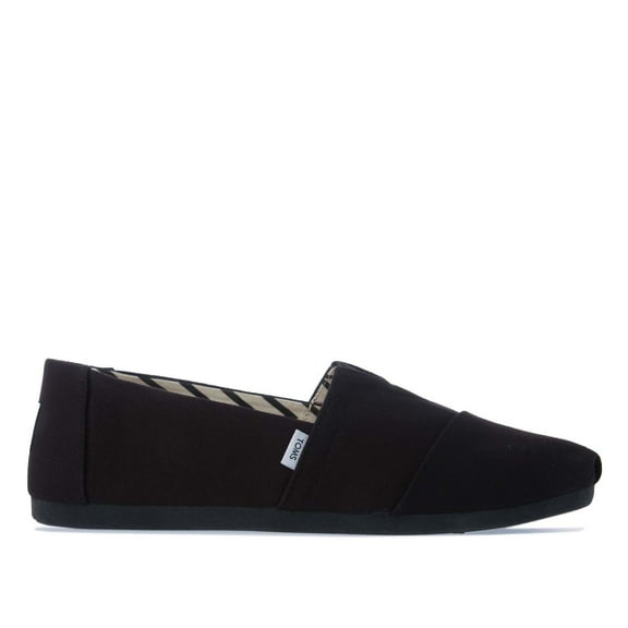 Women's Toms Recycled Cotton Alpargata Espadrille Pumps in Black