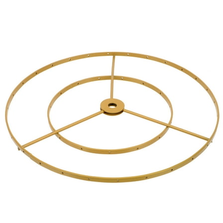 COSMOBETTY Diy Chandelier Rings Creative E27 Chandelier Frame Golden Iron 1Pack 13.8x13.8x0.6in