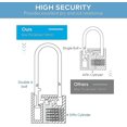 thumbnail image 3 of Candado de latón macizo resistente LANNMXG de 40 mm cerradura de seguridad para puerta de apartamento, 3 of 5