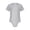 Light Grey, variant on Unisex Elderly Incontinence Bodysuit Buttoned Crotch Crew Neck Short Sleeve Adaptive Clothing White M