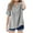 Gray, variant on Diufon Linen Shirts for Girls Summer Short Sleeve Button Down V Neck Dressy Casual Blouses Boho Clothes for Kids
