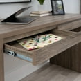 thumbnail image 5 of Linon Myrtis Mission 2-Drawer Writing Desk, Gray, 5 of 17