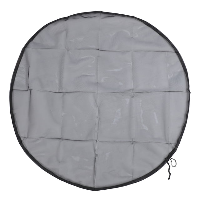 Protector De Tanque De Cubos De Recolección De Agua, Reutilizable, Redondo, De 37,4 Pulgadas De Diámetro, Pantalla De Red De Barril De Lluvia Ligera, 4 Piezas De Poliéster Para