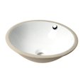 thumbnail image 1 of ALFI Brand ABC601 17 in. Round Undermount Ceramic Sink, White, 1 of 3