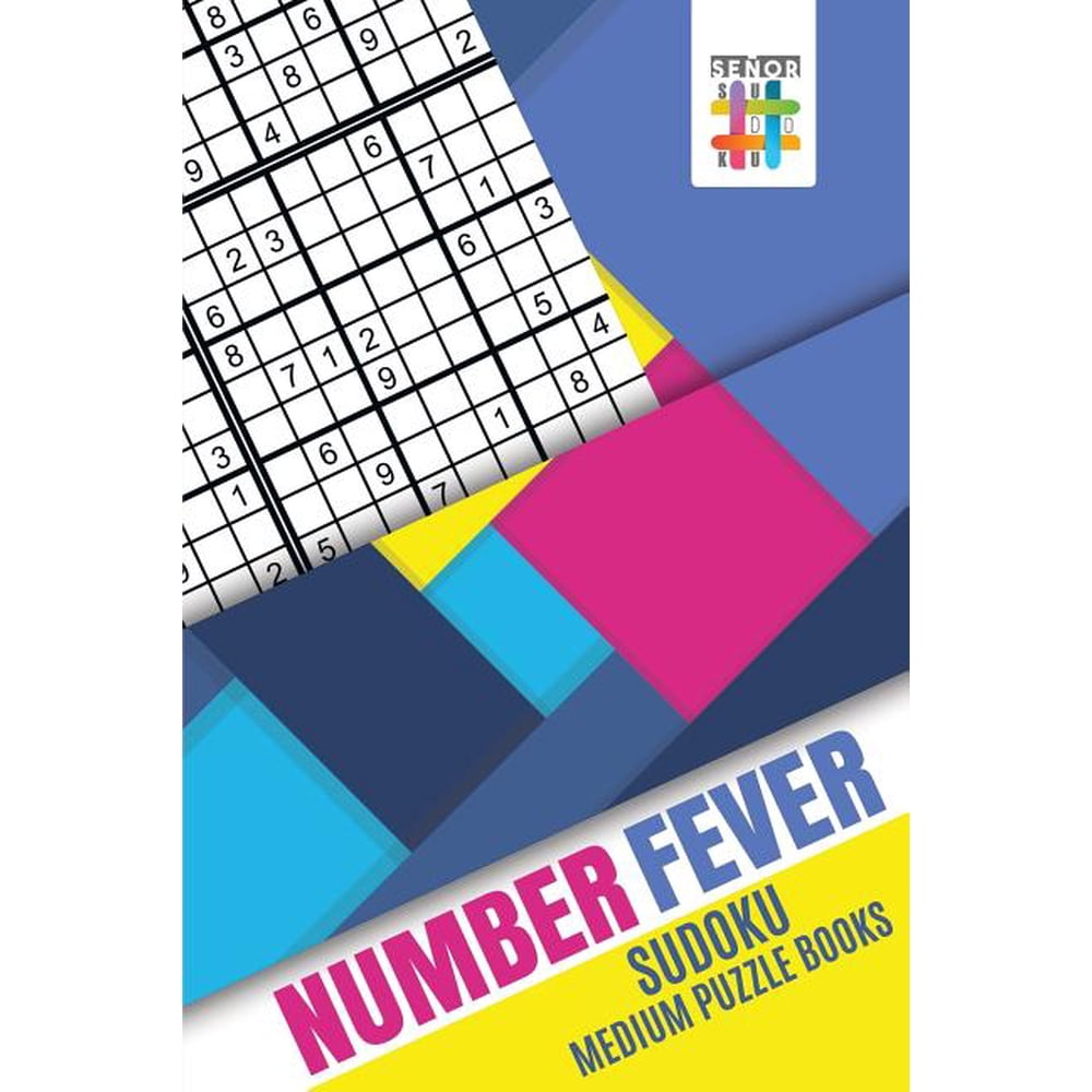 Number Fever Sudoku Medium Puzzle Books Paperback Walmart 