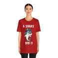 thumbnail image 3 of Funny Amputee T-Shirt “A Shark Week V2” Humor Crew Neck T-Shirt, 3 of 4