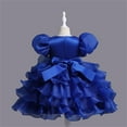 thumbnail image 4 of HIPYLO Christmas Dresses for Teens Black Dress for Wedding Guest Off Shoulder Dress Wednesday Dress Dance Outfits for Girls Gifts for Baby Girl, Blue 3-4 Years, 4 of 5