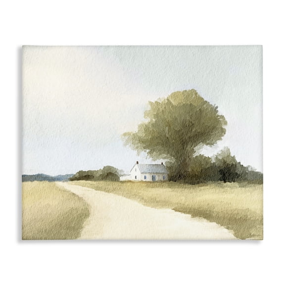 Stupell Industries Farmhouse Road In Distance Canvas Wall Art, design by Leah Straatsma, 36 x 48