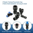 thumbnail image 3 of Uxcell 6 Pcs Conector Recto de Empuje para Conectar, Adaptador de Reductor de Tubo de 1/4" x 3/8" para Conexión de Sistema Neumático, Negro, 3 of 6