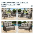 thumbnail image 6 of Gymojoy Patio Rattan Chaise Lounge Chair Outdoor Wicker Chaise Recliner with Side table, Adjustable Backrest and Cushion, 6 of 10