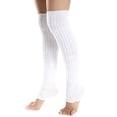thumbnail image 1 of Peplum Frill Long Crop Mujeres Tejer Medias Calcetines sin dedos Botas Pila Chica Medias Kearding PS11641-02, 1 of 7