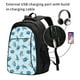 thumbnail image 2 of Balery Turtle Mochila con carga USB para hombre y mujer - Mochila impermeable y antirrobo para laptop con puerto USB para viajes, trabajo, 2 of 7