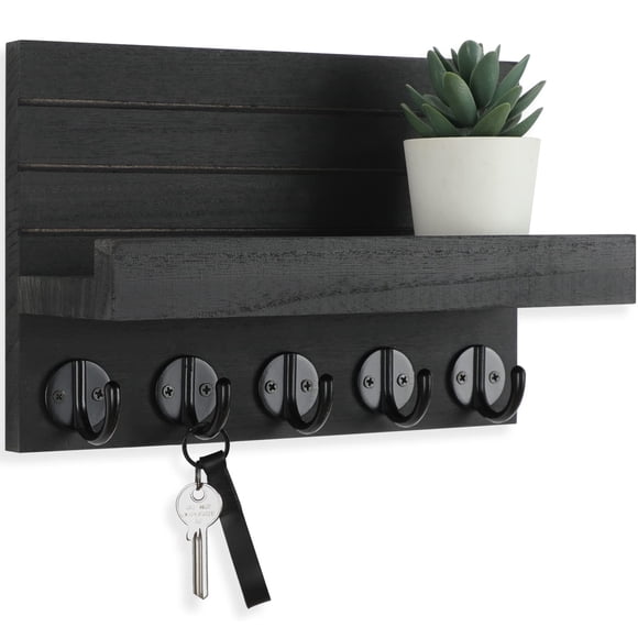 Llavero decorativo de pared Lwenki con estante para bolsos y abrigos