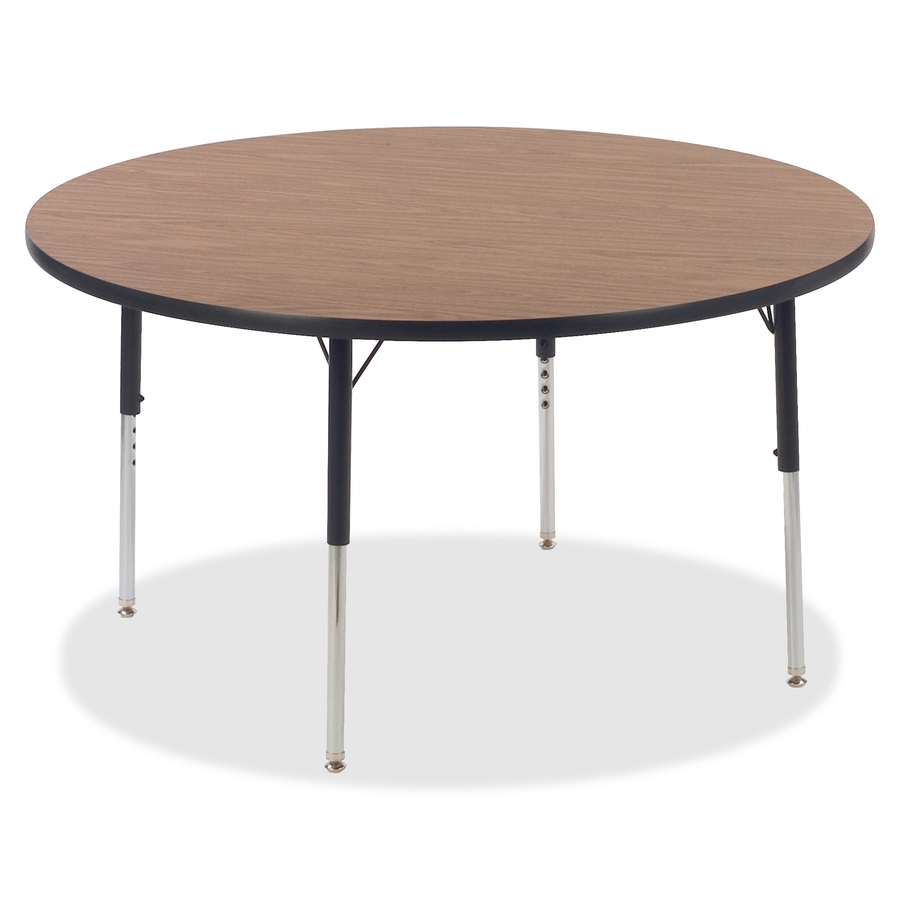 Lorell Activity Table Standard Height Adjustable Leg Kit - 30" Length X 1.1" Diameter - Black, Chrome
