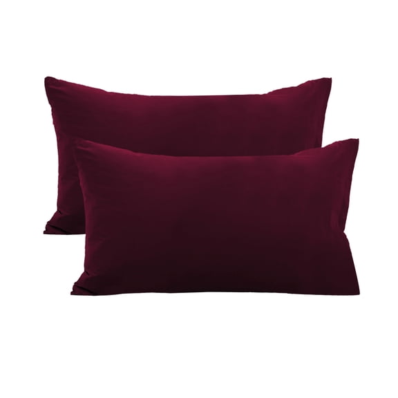 Pillowcases Set Of 2, Microfiber, Soft Breathable Pillow Covers, Non Slip, Small Travel Pillowcase 29X19In Red