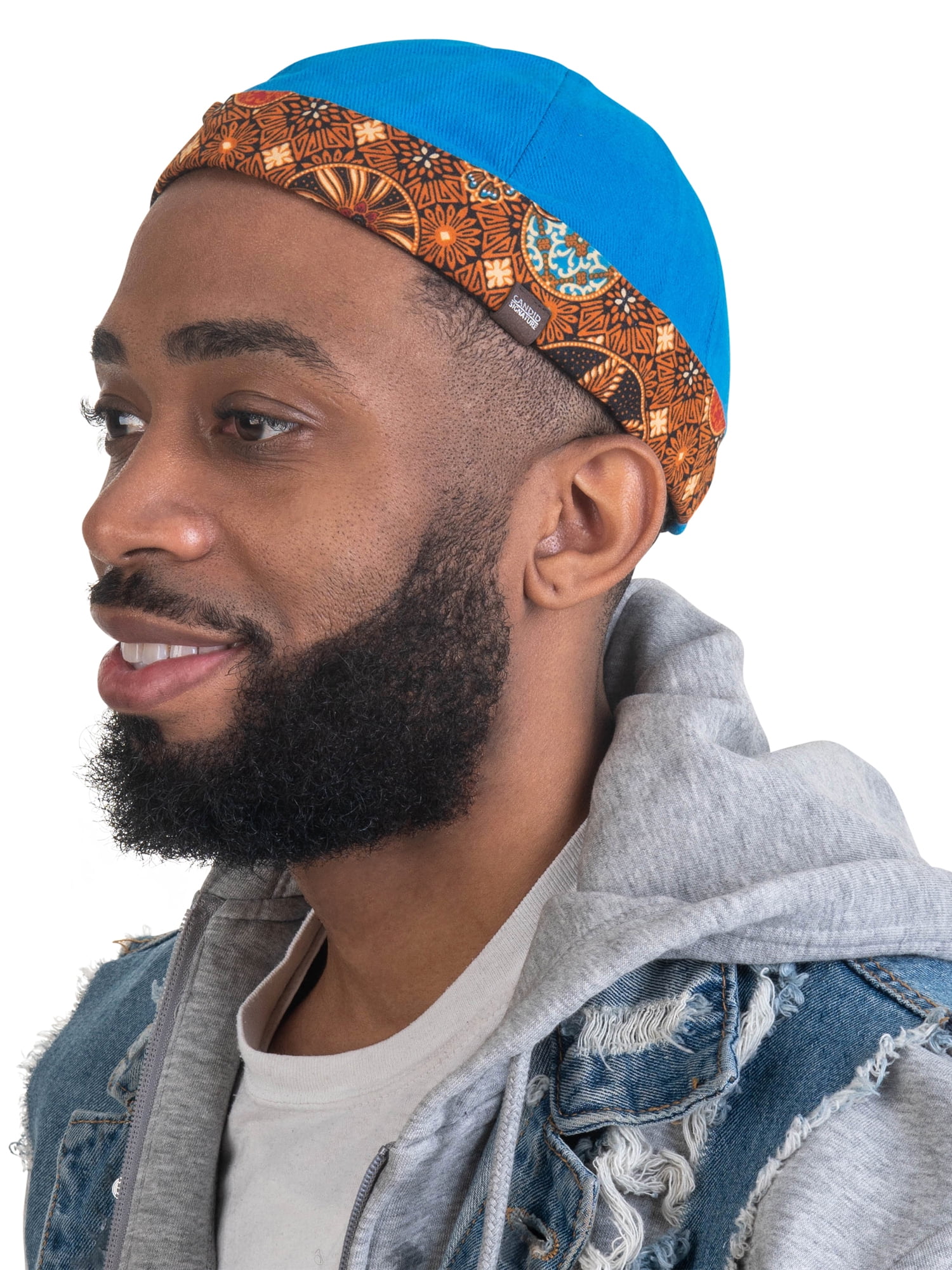 Retro Brimless Docker Hat With Cat Ears - Adjustable Rolled Cuff Beanie For Men & Women