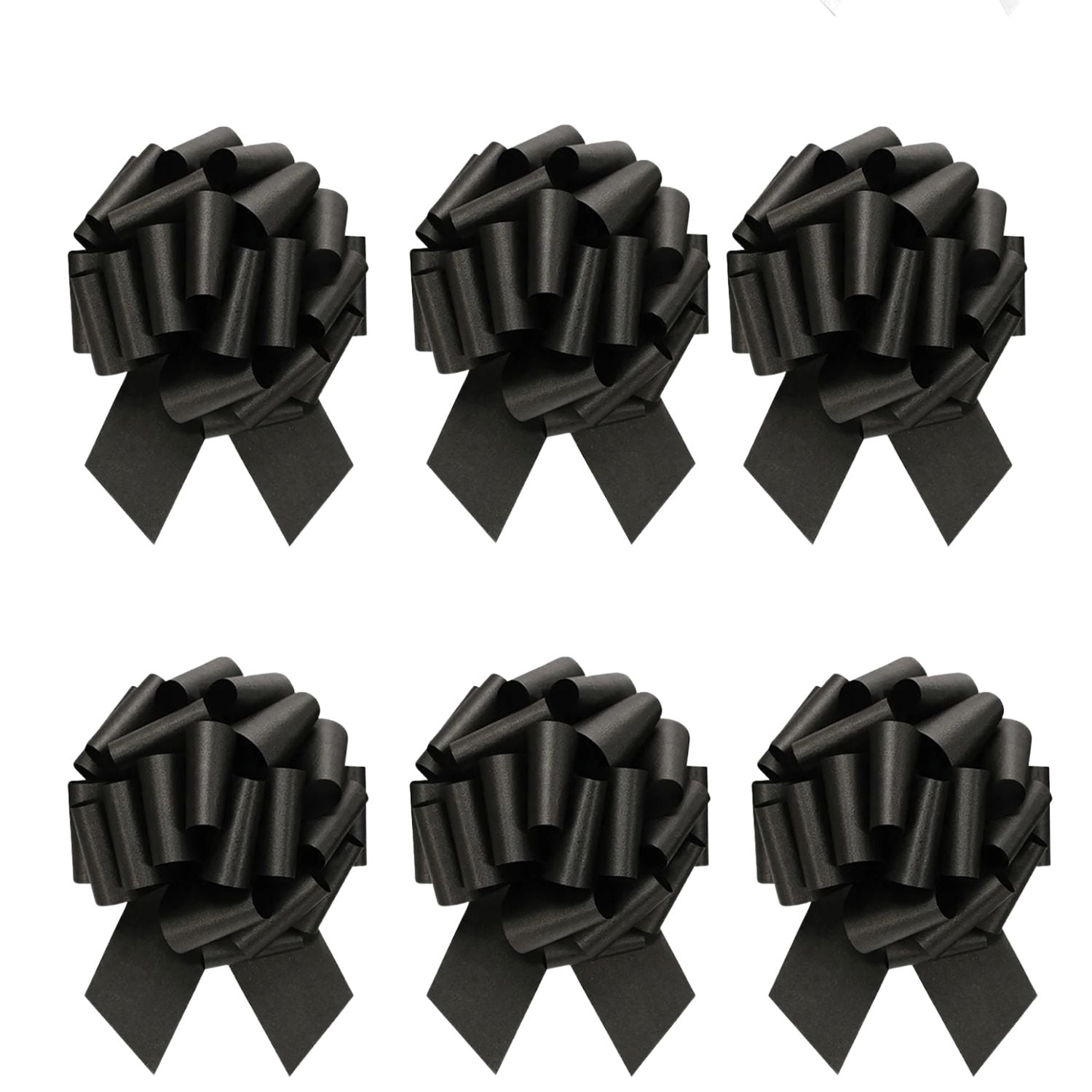 LoonBalloon #9 Perfect Gift Bow 5.5 inches‚ Black (10-Pack)
