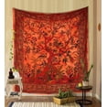 thumbnail image 2 of Gojian Tapestry Green Tree of Life Wall Hanging – Indian Cotton Full Size Bedspread, Picnic Sheet, Wall Decor,, Wall Art for Bedroom, 2 of 6
