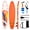 Orange+White, variant on Costway 11’ Wide Inflatable Stand Up Paddle Board , Stable SUP for Adults and Youth Pink+Black