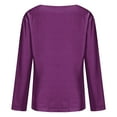 thumbnail image 5 of Womens Tops Long Sleeved Fashion Printed Tops Piled Collar T Shirt Shirt Blouses For Women, 5 of 5