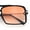 Black - Gradient Orange, variant on Mens Gentlemanly Rectangle Flat Top Double Bridge Mob Metal Arm Sunglasses Black - Smoke