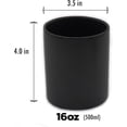thumbnail image 3 of Ceramic Jar with Lid 16oz Ceramic Kitchen Jar w/ Air Sealing Bamboo Lid 500ml, 3 of 3