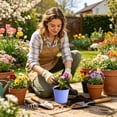 thumbnail image 4 of Clearance! Soovim Flower Pots Indoor Pots Metal for Indoor Outdoor Decorative with Holes Rustproof Garden Containers, 4 of 6
