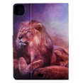 thumbnail image 2 of SaniMore for iPad Air 4th/5th, iPad Pro 11(2022/2020/2021/2018) Case, PU Leather Wallet Flip Case with Auto Wake/Sleep Card Cash Slots Multiple Viewing Angles Full Wrap Protective Fashion Case, Lion, 2 of 7