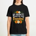 thumbnail image 5 of My Favorite People Call Me Grandma Shirt Mothers Day Gifts T-Shirt Black, XL, 5 of 5