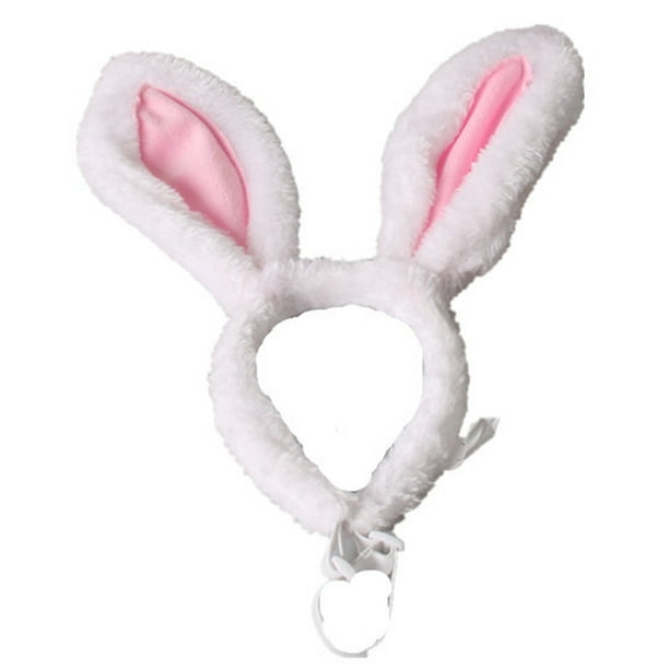 Diadema con orejas de conejo para mascotas, disfraz de cosplay para perros, gatos y cachorros, accesorio para el pelo para fiesta de Halloween, talla S