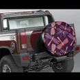thumbnail image 2 of Housse de Pneu de Rechange Imprimé Libellule Violette Imperméable Universelle Anti-Poussière Protecteur de Roue 14 Pouces 15 Pouces 16 Pouces 17 Pouces, 2 of 5