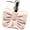 Pink, variant on NovaBreeze Bowknot Shaped Ceramic Soap Dispenser, Rustproof Pump Lotion Bottle for Bathroom & Kitchen Countertop(White)