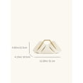 thumbnail image 5 of Women's Pleated Clutch Purse with Gold Metal Handle, Elegant Evening Bag for Wedding Party and Special Occasion, 5 of 7