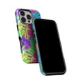 thumbnail image 5 of DesignSkinz Scratch-Resistant Hard Slim Case Compatible with iPhone SE Gen 2/3 (Compatible with MagSafe) - Tropical Fluorescent v1, 5 of 9