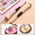 thumbnail image 4 of KAKOWELY 2pcs Dual Ended Blending Brushes Women Makeup Loose Powder Brushes Cosmetic Tools,6.89"X0.79"X0.79", 4 of 4