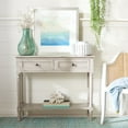 thumbnail image 3 of SAFAVIEH Tate 2-Drawer Console Table, White/Beige, 3 of 15