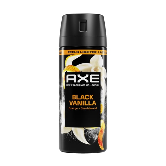 AXE Fine Fragrance Collection Body Spray 72 Hour Freshness Black Vanilla Aluminum Free, 2.9 oz