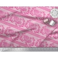 thumbnail image 2 of Soimoi Crepe Silk Fabric Stripe,Leaves & Hen Block Fabric Prints by Yard 42 Inch Wide, 2 of 4